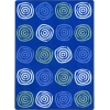 Joy Carpets Kid Essentials Seaglass Simply Swirls 7ft.8in. x 10ft.9in. Rect. Rug
