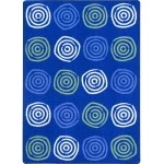 Joy Carpets Kid Essentials Seaglass Simply Swirls 5ft.4in. x 7ft.8in. Rect. Rug