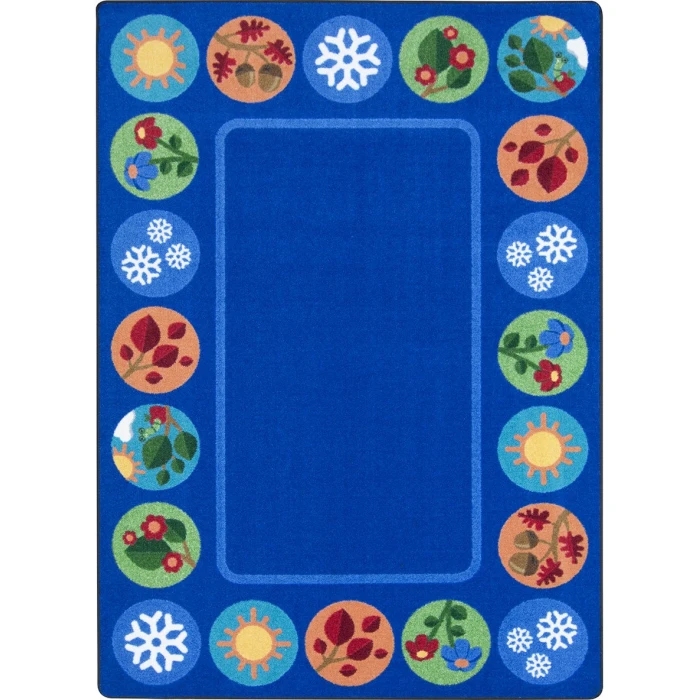 Joy Carpets Kid Essentials Multi Sit Around the Seasons 10ft.9in. x 13ft.2in. Rect. Rug