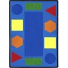 Joy Carpets Kid Essentials Multi Sitting Shapes 7ft.8in. x 10ft.9in. Rect. Rug