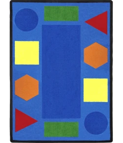 Joy Carpets Kid Essentials Multi Sitting Shapes 5ft.4in. x 7ft.8in. Rect. Rug