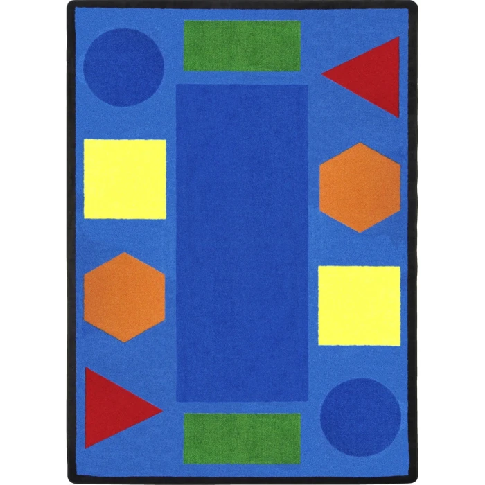 Joy Carpets Kid Essentials Multi Sitting Shapes 10ft.9in. x 13ft.2in. Rect. Rug