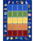 Joy Carpets Kid Essentials Multi Smart Start 7ft. 8in. x 10ft. 9in. Rect. Rug