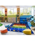 Joy Carpets Kid Essentials Multi Smart Start 7ft. 8in. x 10ft. 9in. Rect. Rug