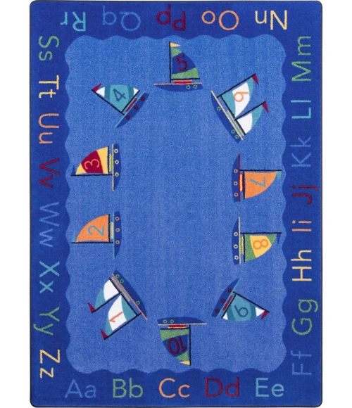 Joy Carpets Kid Essentials Multi Smooth Sailing 10ft.9in. x 13ft.2in. Rect. Rug
