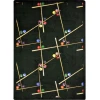Joy Carpets Games People Play Emerald Snookered 3ft.10in. x 5ft.4in. Rect. Rug