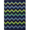 Joy Carpets Kid Essentials Navy Sonic 5ft.4in. x 7ft.8in. Rect. Rug