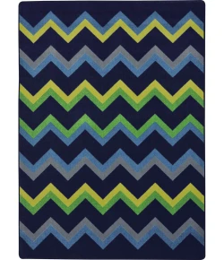 Joy Carpets Kid Essentials Navy Sonic 7ft.8in. x 10ft.9in. Rect. Rug