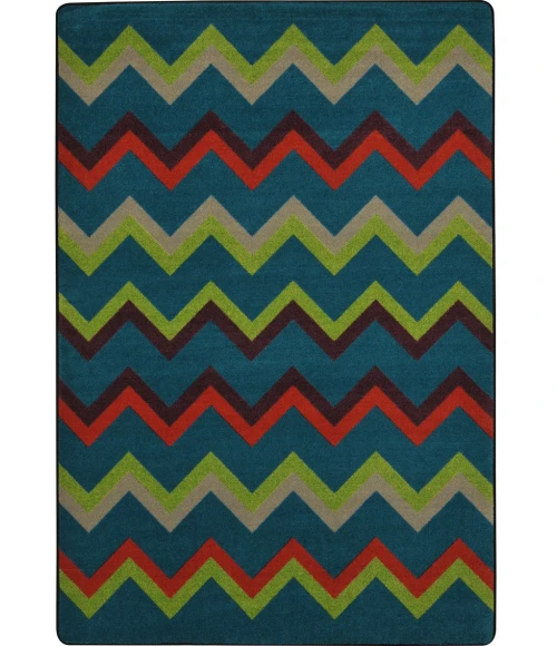 Joy Carpets Kid Essentials Tropics Sonic 5ft.4in. x 7ft.8in. Rect. Rug