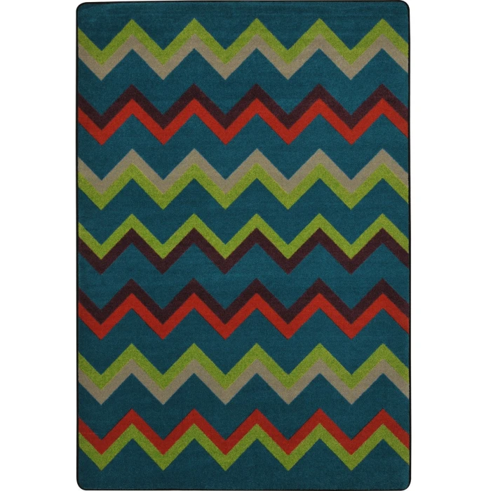 Joy Carpets Kid Essentials Tropics Sonic 5ft.4in. x 7ft.8in. Rect. Rug