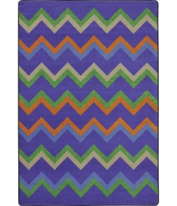 Joy Carpets Kid Essentials Violet Sonic 7ft.8in. x 10ft.9in. Rect. Rug