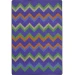 Joy Carpets Kid Essentials Violet Sonic 5ft.4in. x 7ft.8in. Rect. Rug