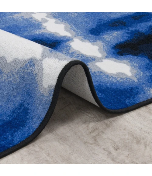 Joy Carpets First Take Cobalt Sound Off 7ft.8in. x 10ft.9in. Rect. Rug