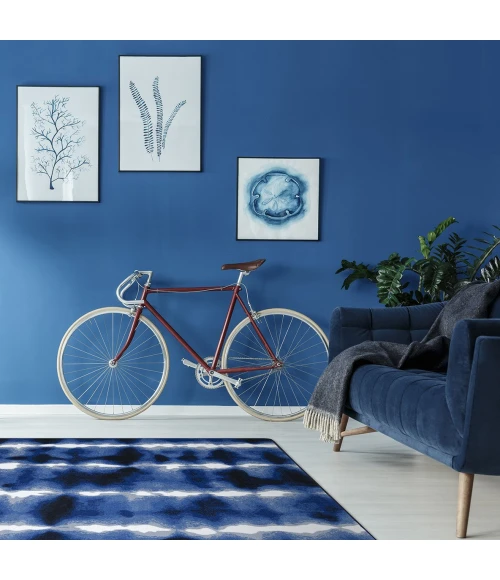 Joy Carpets First Take Cobalt Sound Off 7ft.8in. x 10ft.9in. Rect. Rug