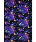 Joy Carpets Neon Lights Fluorescent Space Explorer 12ft. x 6ft. Rect. Rug