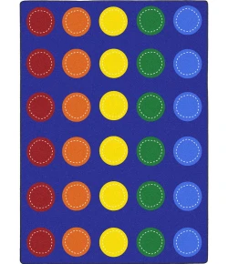 Joy Carpets Kid Essentials Multi Spaces and Places 7ft.8in. x 10ft.9in. Rect. Rug