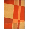 Joy Carpets Kid Essentials Orange Spazz 5ft.4in. x 7ft.8in. Rect. Rug