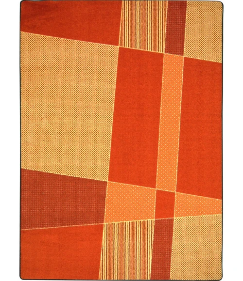 Joy Carpets Kid Essentials Orange Spazz 10ft.9in. x 13ft.2in. Rect. Rug
