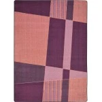 Joy Carpets Kid Essentials Purple Spazz 5ft.4in. x 7ft.8in. Rect. Rug