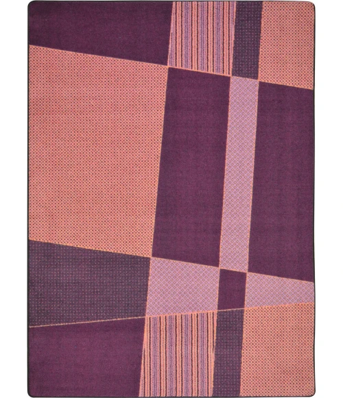 Joy Carpets Kid Essentials Purple Spazz 5ft.4in. x 7ft.8in. Rect. Rug
