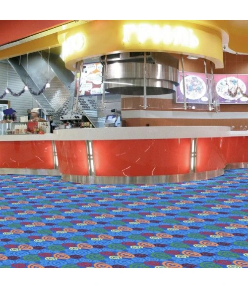 Joy Carpets Playful Patterns Multi Spirals 3ft.10in. x 5ft.4in. Rect. Rug