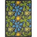 Joy Carpets Kid Essentials Gray Splat 7ft.8in. x 10ft.9in. Rect. Rug