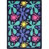 Joy Carpets Kid Essentials Navy Splat 3ft.10in. x 5ft.4in. Rect. Rug