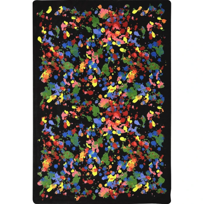 Joy Carpets Kaleidoscope Multi Splatter Paint 10ft.9in. x 13ft.2in. Rect. Rug