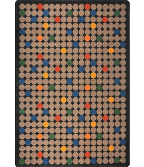 Joy Carpets Playful Patterns Antique Spot On 3ft.10in. x 5ft.4in. Rect. Rug