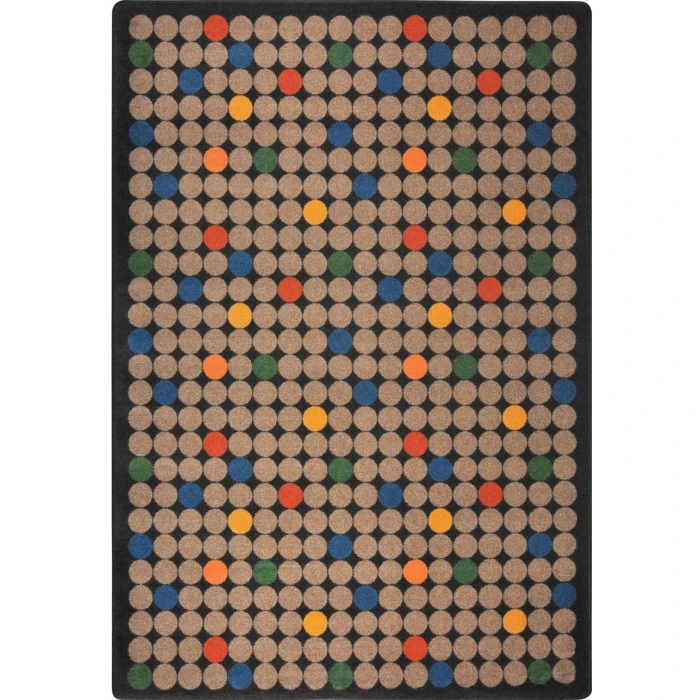 Joy Carpets Playful Patterns Antique Spot On 7ft.8in. x 10ft.9in. Rect. Rug