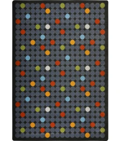 Joy Carpets Playful Patterns Licorice Spot On 7ft.8in. x 10ft.9in. Rect. Rug