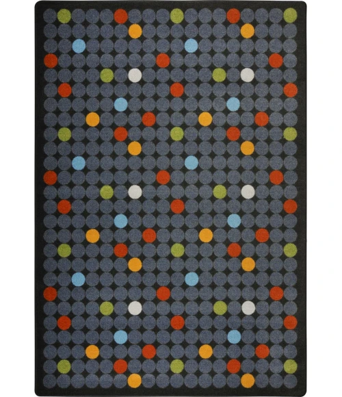 Joy Carpets Playful Patterns Licorice Spot On 10ft.9in. x 13ft.2in. Rect. Rug