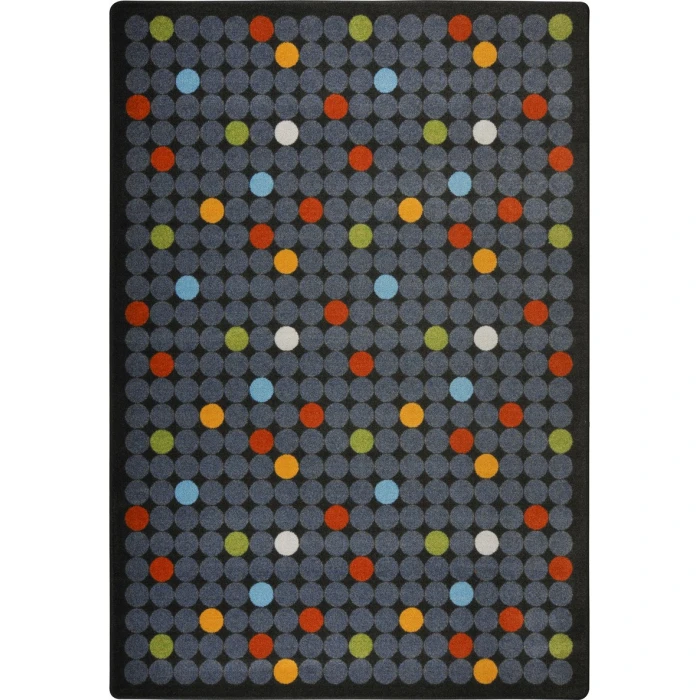 Joy Carpets Playful Patterns Licorice Spot On 7ft.8in. x 10ft.9in. Rect. Rug
