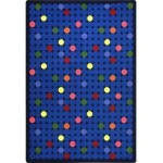 Joy Carpets Playful Patterns Rainbow Spot On 7ft.8in. x 10ft.9in. Rect. Rug