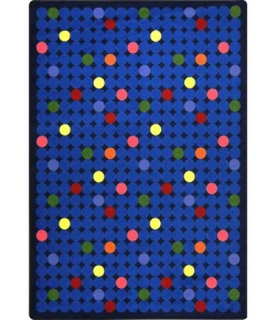 Joy Carpets Playful Patterns Rainbow Spot On 7ft.8in. x 10ft.9in. Rect. Rug