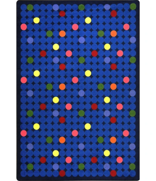 Joy Carpets Playful Patterns Rainbow Spot On 10ft.9in. x 13ft.2in. Rect. Rug