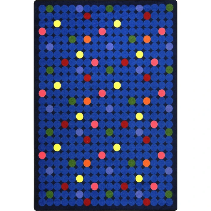 Joy Carpets Playful Patterns Rainbow Spot On 10ft.9in. x 13ft.2in. Rect. Rug