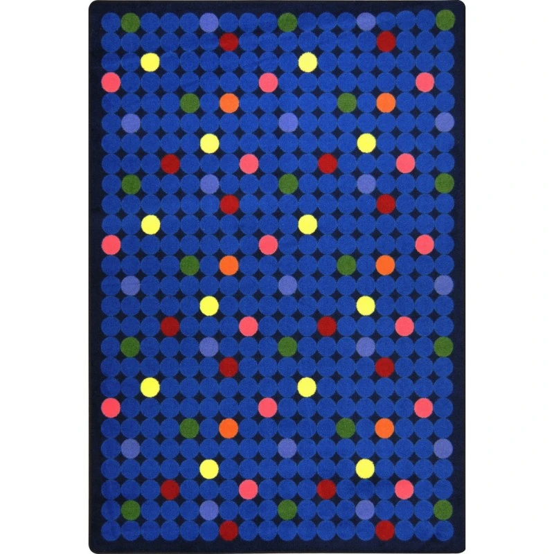 Joy Carpets Playful Patterns Rainbow Spot On 7ft.8in. x 10ft.9in. Rect. Rug