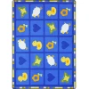 Joy Carpets Kid Essentials Blue Spring Things 5ft.4in. x 7ft.8in. Rect. Rug