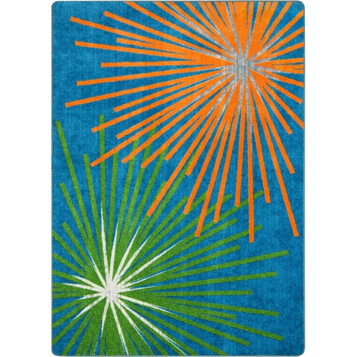 Joy Carpets First Take Citrus Sputnik 7ft.8in. x 10ft.9in. Rect. Rug