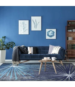 Joy Carpets First Take Violet Sputnik 7ft.8in. x 10ft.9in. Rect. Rug