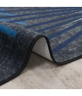 Joy Carpets First Take Sapphire Sputnik 7ft.8in. x 10ft.9in. Rect. Rug