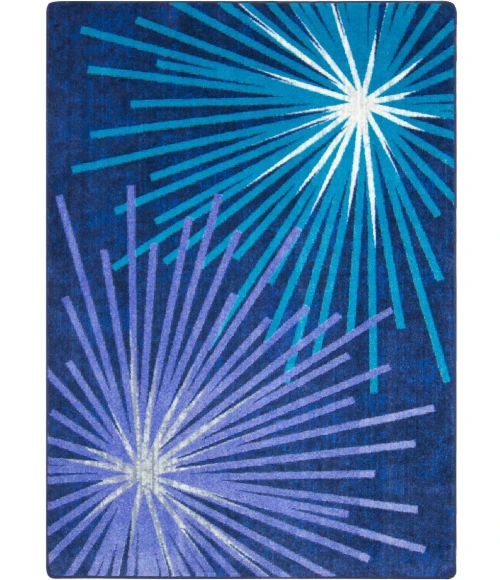 Joy Carpets First Take Violet Sputnik 7ft.8in. x 10ft.9in. Rect. Rug