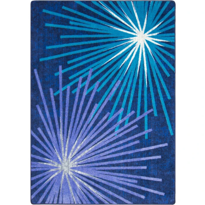 Joy Carpets First Take Violet Sputnik 7ft.8in. x 10ft.9in. Rect. Rug