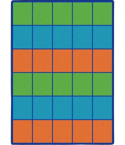 Joy Carpets Kid Essentials Multi Squares to Spare 7ft.8in. x 10ft.9in. Rect. Rug