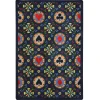 Joy Carpets Games People Play Navy Stacked Deck 5ft.4in. x 7ft.8in. Rect. Rug