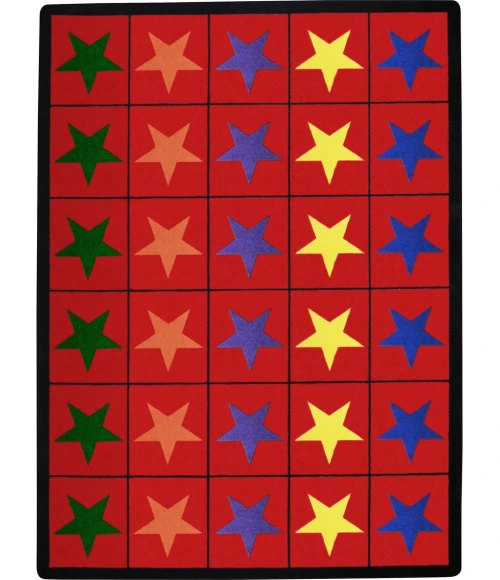 Joy Carpets Kid Essentials Multi Star Space 10ft.9in. x 13ft.2in. Rect. Rug