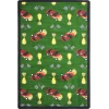 Joy Carpets Playful Patterns Green Start Your Engines 7ft.8in. x 10ft.9in. Rect. Rug