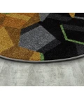Joy Carpets Kid Essentials Tangerine Stealth 5ft. 4in. Round Rug
