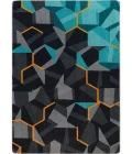 Joy Carpets Kid Essentials Teal Stealth 5ft.4in. x 7ft.8in. Rect. Rug